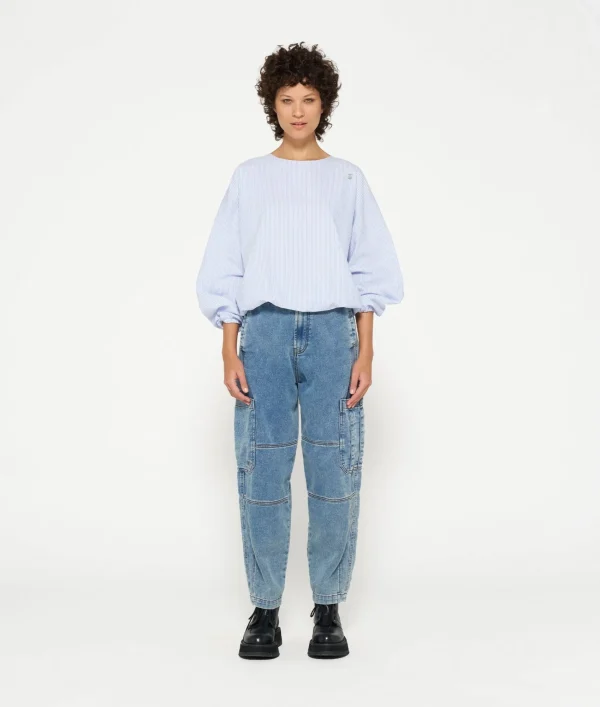 10DAYS Balloon Blouse Stripes