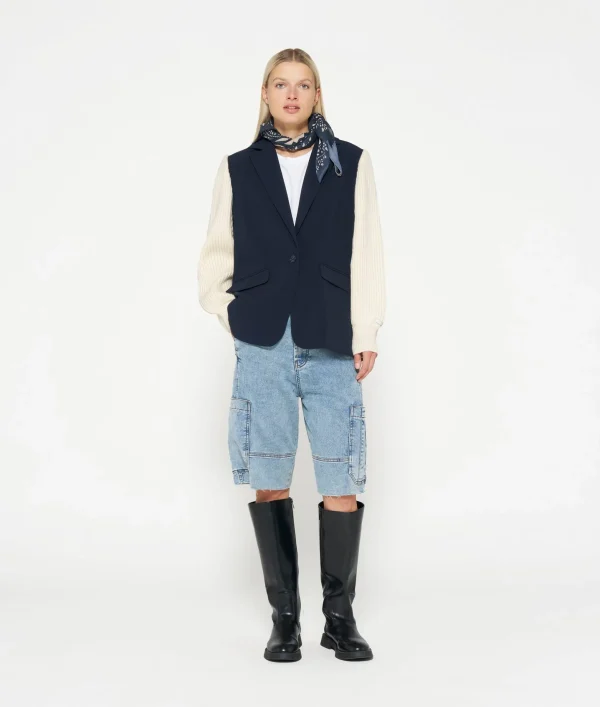 10DAYS Blazer Knit Sleeve