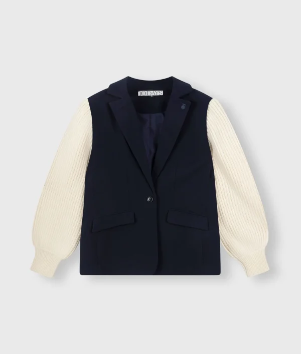 10DAYS Blazer Knit Sleeve