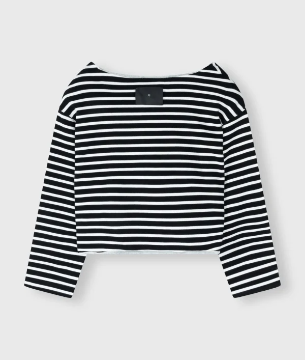10DAYS Boat Neck Sweater Stripes