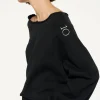 10DAYS Cropped Boat Neck Sweater