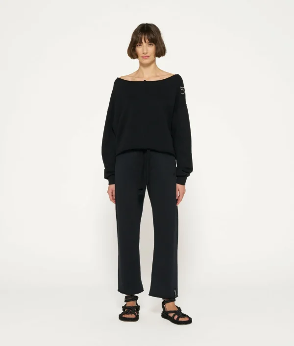 10DAYS Cropped Boat Neck Sweater