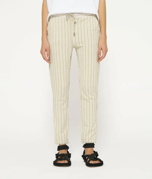 10DAYS Cropped Jogger Pinstripe
