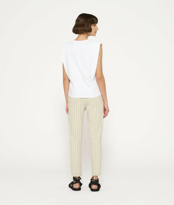 10DAYS Cropped Jogger Pinstripe