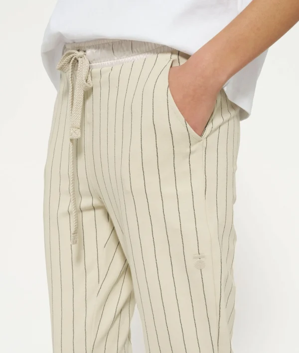 10DAYS Cropped Jogger Pinstripe