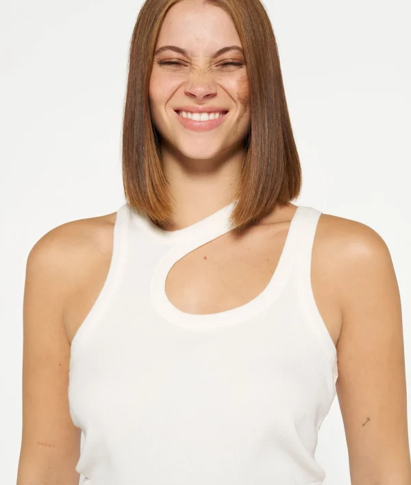 10DAYS Cut Out Tank Top Rib