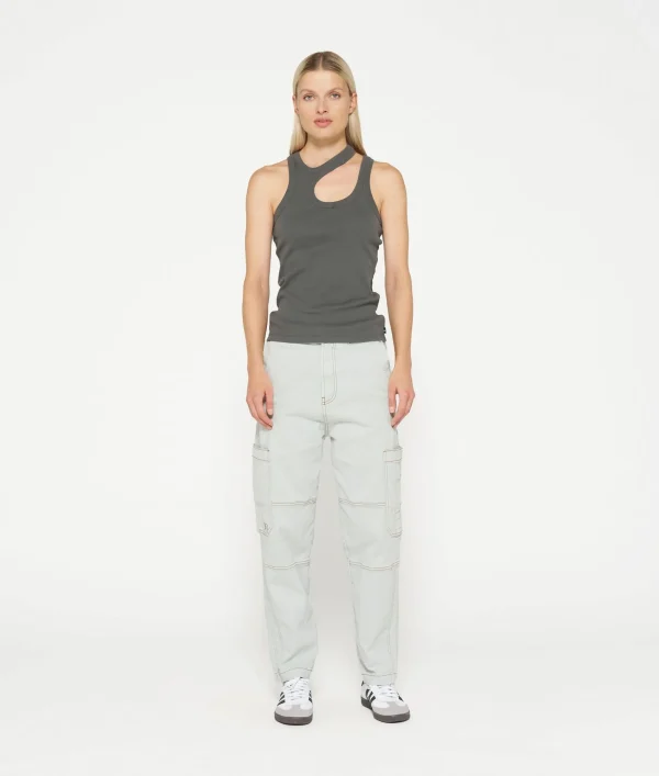 10DAYS Cut Out Tank Top Rib