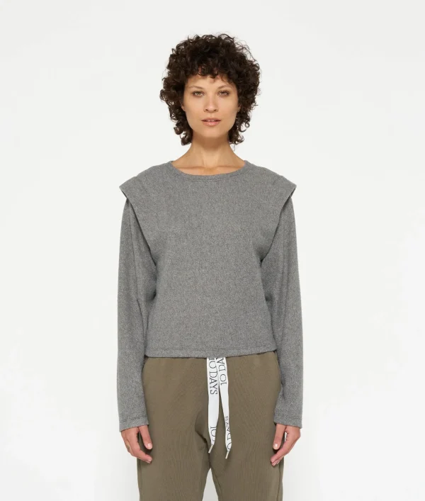 10DAYS Folded Shoulder Sweater