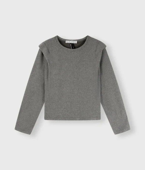 10DAYS Folded Shoulder Sweater
