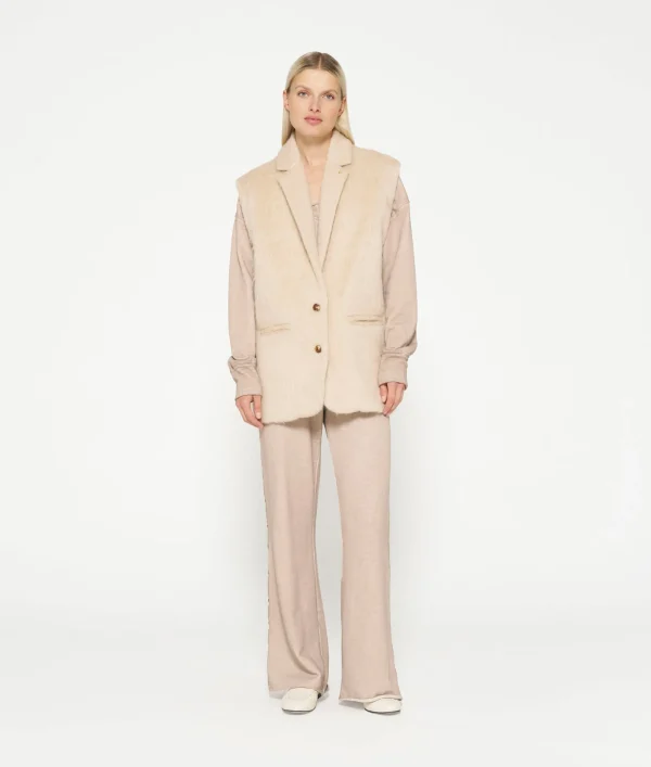 10DAYS Hairy Sleeveless Blazer