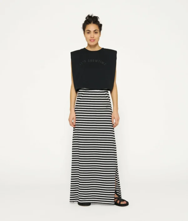 10DAYS Long Skirt Stripes