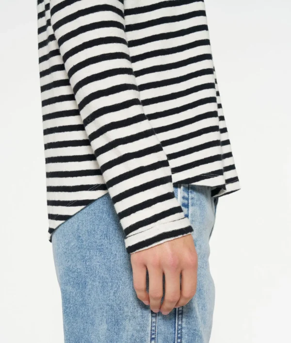 10DAYS Longsleeve Tee Linen Stripes