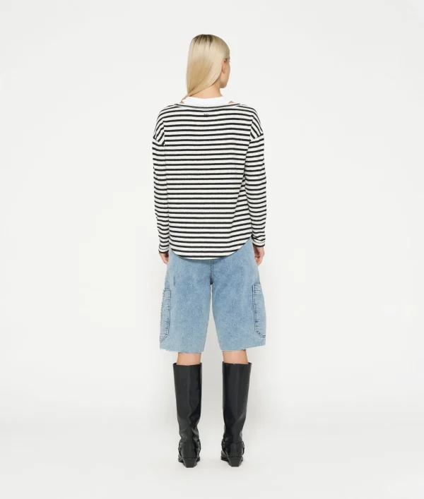 10DAYS Longsleeve Tee Linen Stripes