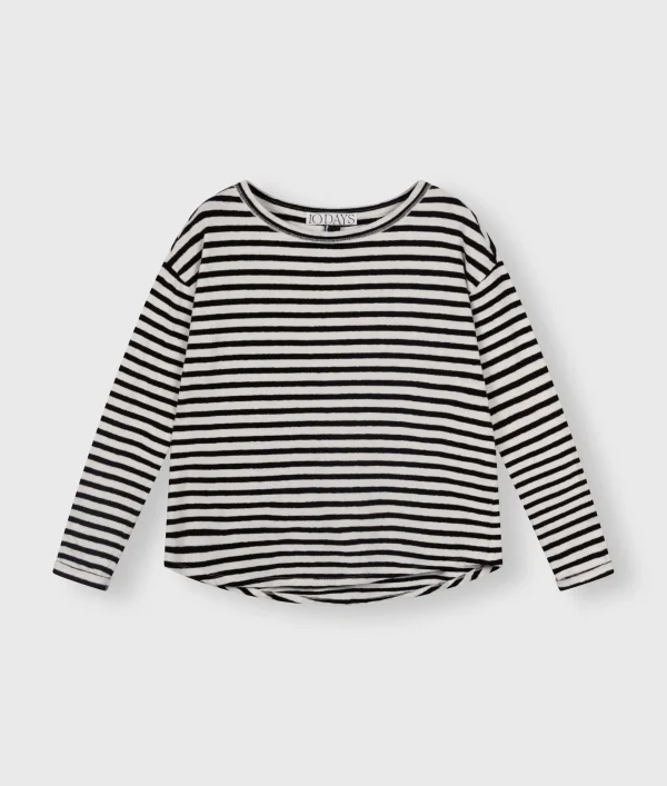 10DAYS Longsleeve Tee Linen Stripes