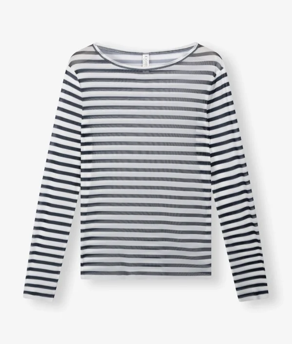 10DAYS Mesh Tee Stripe