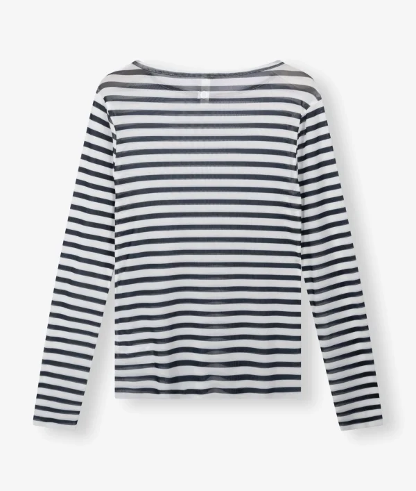 10DAYS Mesh Tee Stripe