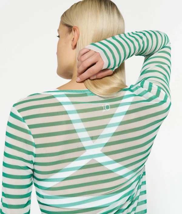 10DAYS Mesh Tee Stripe