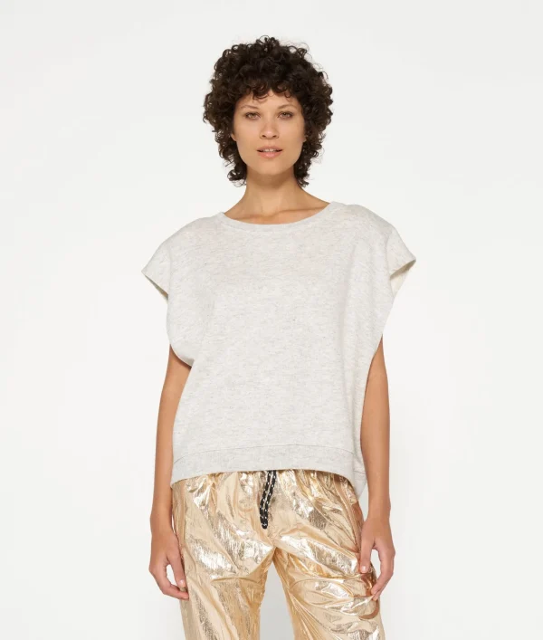10DAYS Padded Shoulder Knit Top