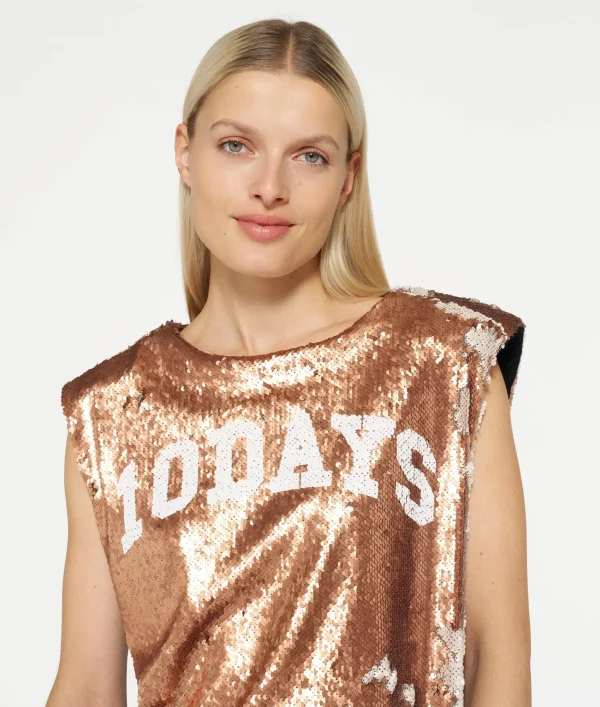 10DAYS Padded Top Sequins