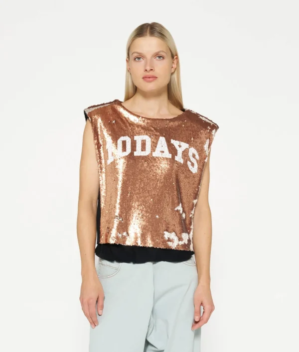 10DAYS Padded Top Sequins