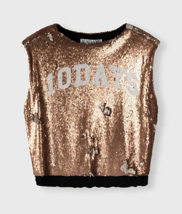 10DAYS Padded Top Sequins