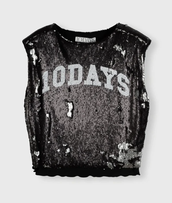 10DAYS Padded Top Sequins