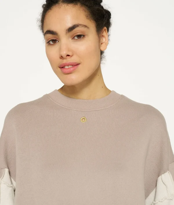 10DAYS Patchwork Fleece Sweater