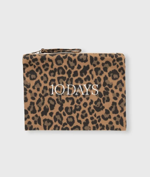 10DAYS Pouch Fleece Leopard
