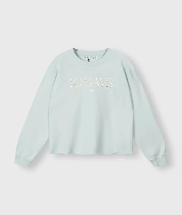 10DAYS Raw Edge Logo Sweater