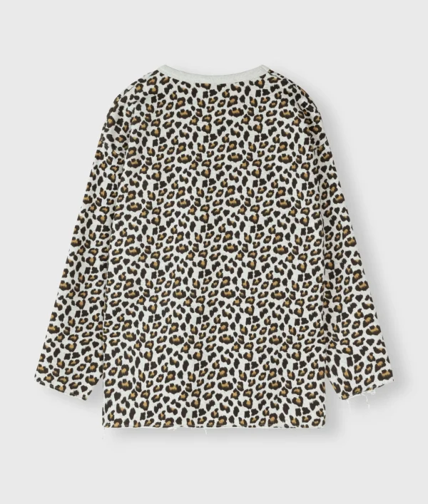 10DAYS Raw Edge Statement Sweater Leopard