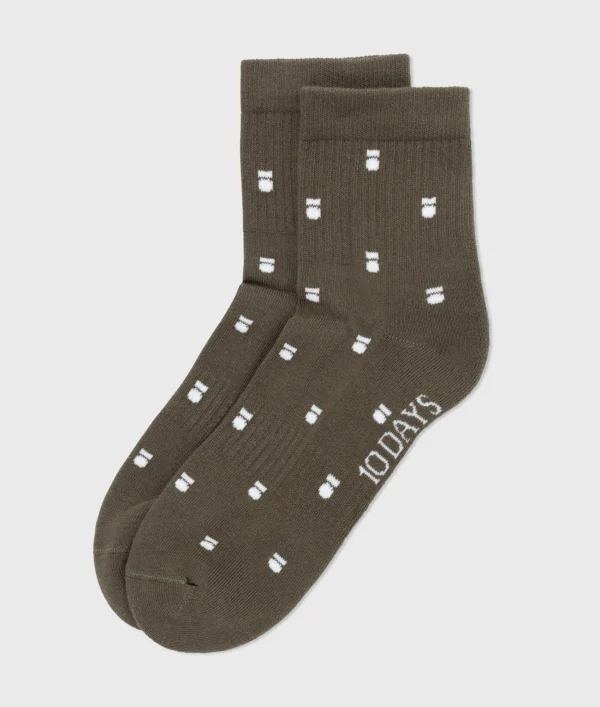 10DAYS Short Socks Allover Medal