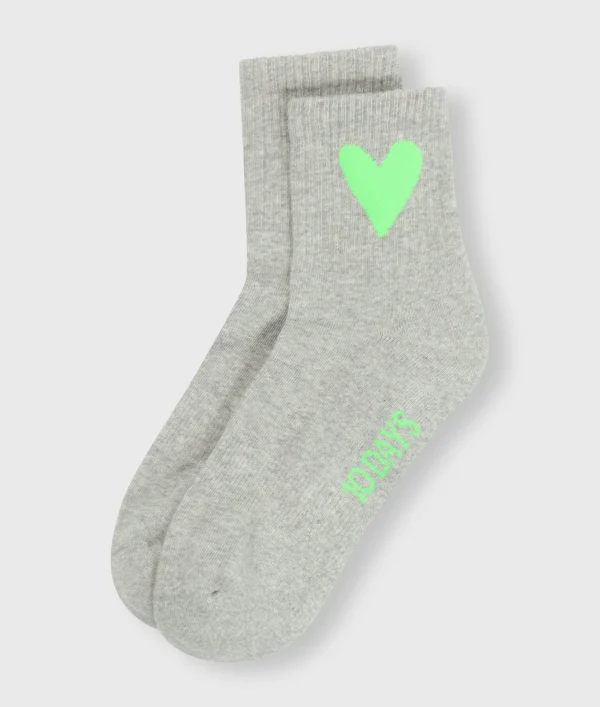 10DAYS Short Socks Heart