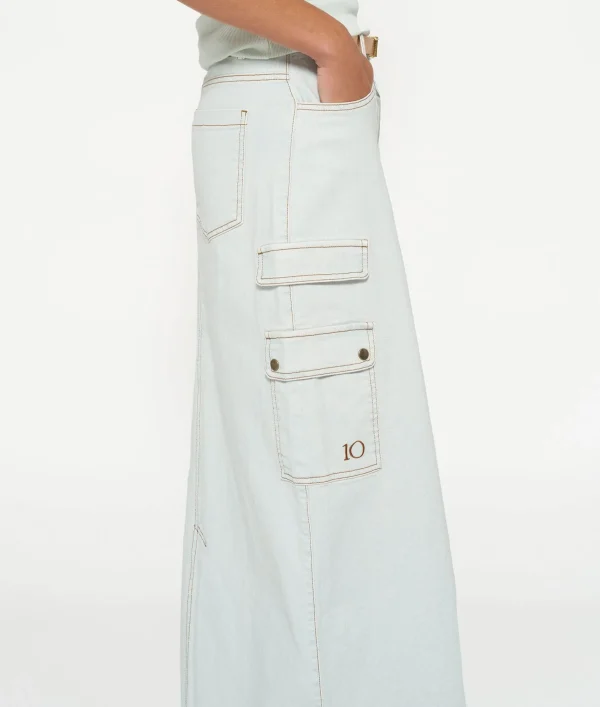 10DAYS Slub Twill Skirt