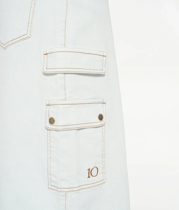 10DAYS Slub Twill Skirt