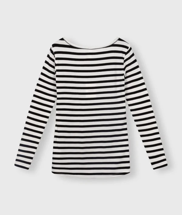 10DAYS Soft Boat Neck Top Stripes