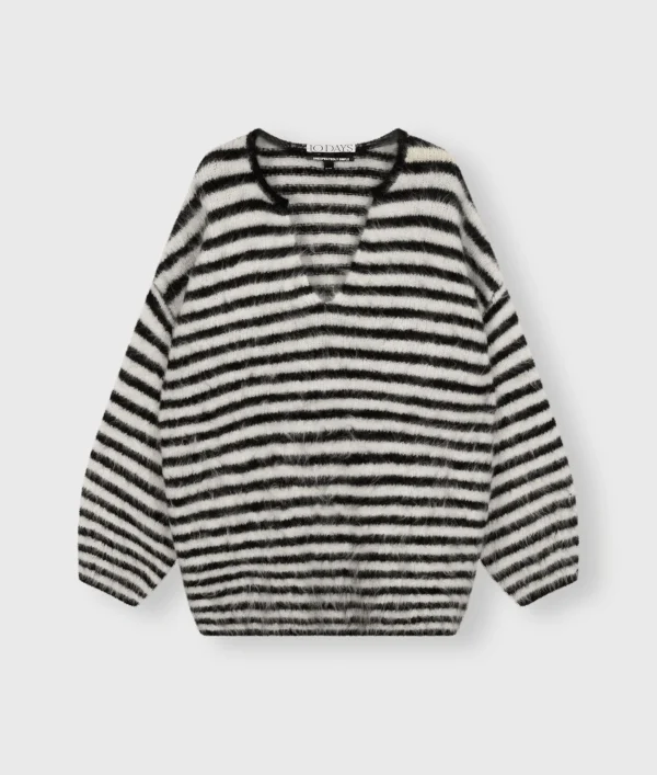 10DAYS Soft Oversized Sweater Stripes
