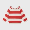 10DAYS Sweater Thin Knit Stripes