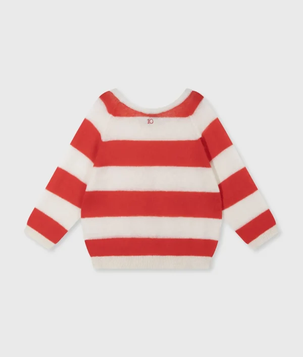 10DAYS Sweater Thin Knit Stripes