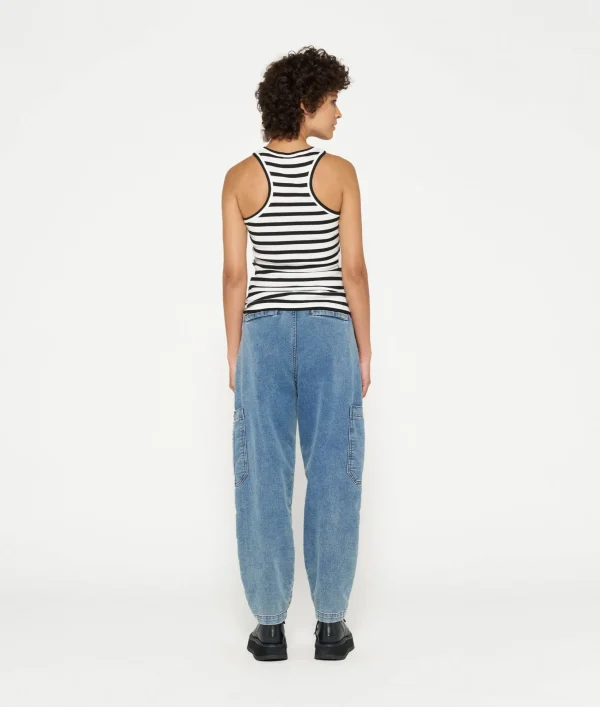 10DAYS Tank Top Rib Stripe