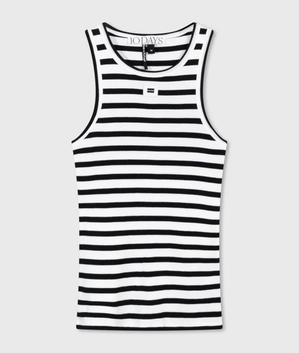 10DAYS Tank Top Rib Stripe