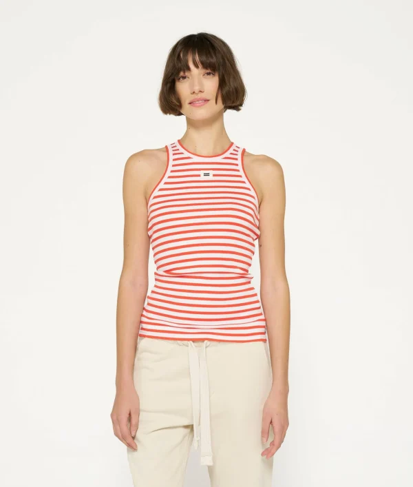 10DAYS Tank Top Rib Stripes