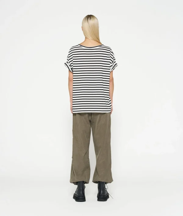 10DAYS Tee Stripe Sequins Logo