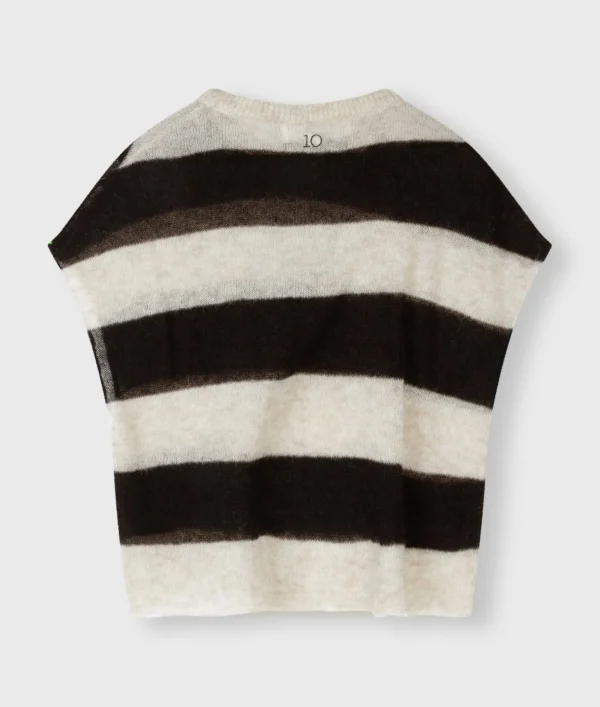 10DAYS Tee Thin Knit Stripes