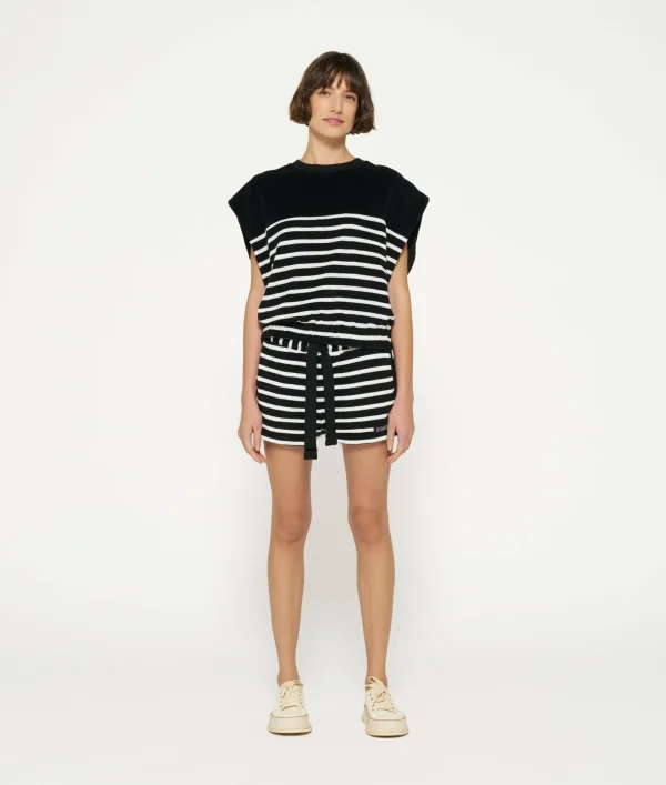 10DAYS Terry Sleeveless Sweater Stripes