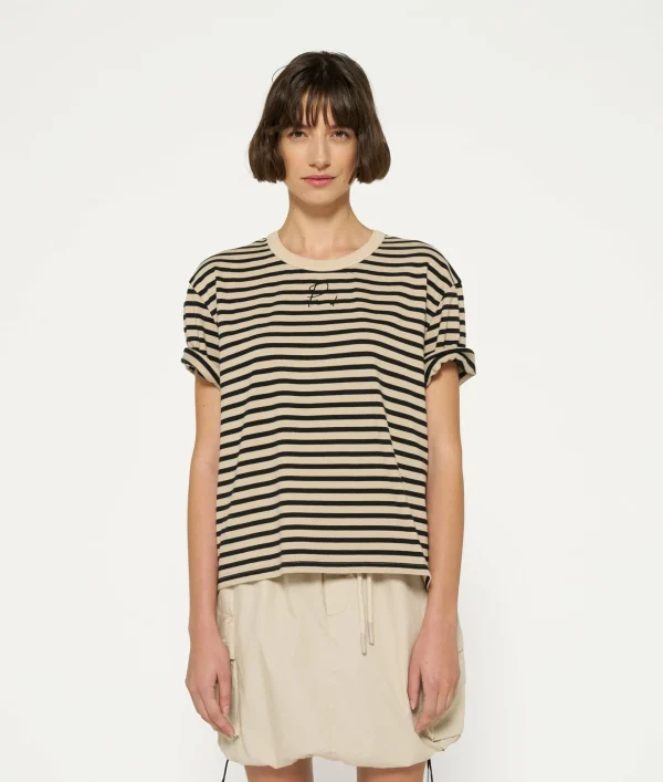 10DAYS Thick Cotton Tee Stripes