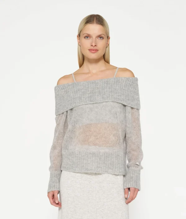 10DAYS Thin Off Shoulder Sweater