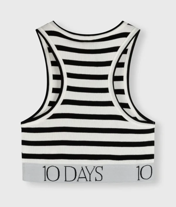 10DAYS Top Rib Stripe
