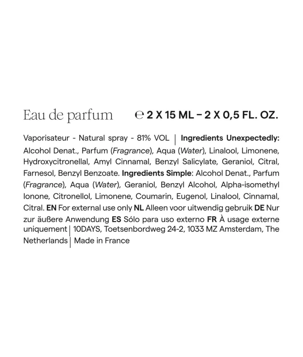 10DAYS Travel Set Unexpectedly Simple Eau De Parfum