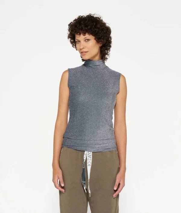 10DAYS Turtleneck Top Glitter