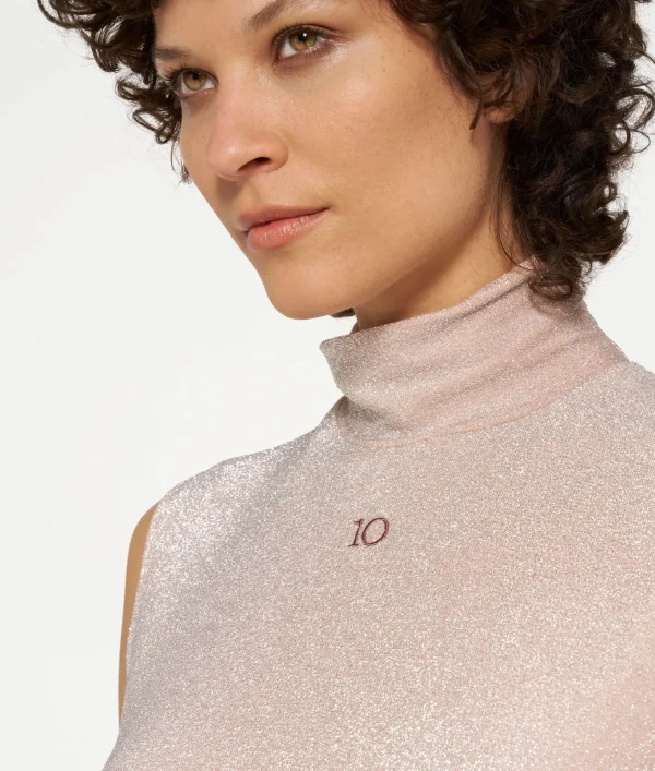 10DAYS Turtleneck Top Glitter